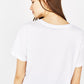 Ecologically grown cotton T-shirt with front knot