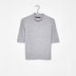 Ecologically grown cotton T-shirt with high neck