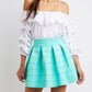 Pleated Skater Skirt