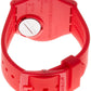 Swatch Originals Sunetty Red Dial Silicone Strap Unisex Watch GR175