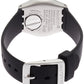 Swatch Soblack White Dial Ladies Silicone Watch YSS315