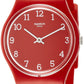 Swatch Originals Sunetty Red Dial Silicone Strap Unisex Watch GR175