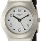 Swatch Soblack White Dial Ladies Silicone Watch YSS315