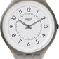 Swatch Skin Skinclass White Dial Silicone Strap Unisex Watch SVUM101