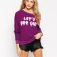 Wildfox Let's Boogie Long Sleeve Jersey Sweater